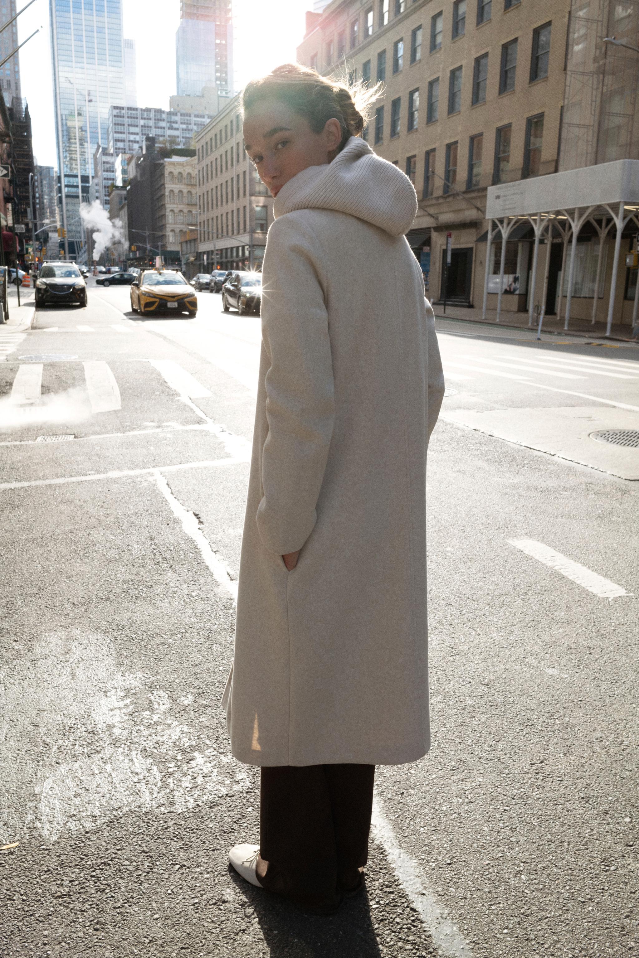 SOFT HOODED COAT